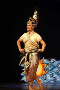 Blitar, Doğu Java, Endonezya - 4 Haziran 2022: Kresnayana Kawedhar hikayesi. Kresnayana Kawedhar, Kresna 'nın Hikayesi demek.