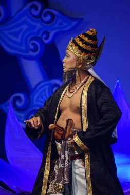 Blitar, Doğu Java, Endonezya - 4 Haziran 2022: Kresnayana Kawedhar hikayesi. Kresnayana Kawedhar, Kresna 'nın Hikayesi demek.