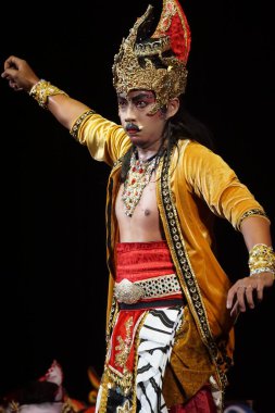 Blitar, Doğu Java, Endonezya - 4 Haziran 2022: Kresnayana Kawedhar hikayesi. Kresnayana Kawedhar, Kresna 'nın Hikayesi demek.