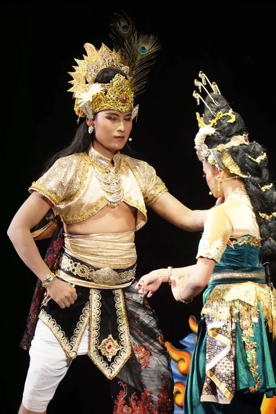 Blitar East Java Indonesia Ιουνίου 2022 Performing Kresnayana Kawedhar Story — Φωτογραφία Αρχείου