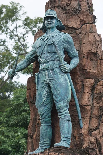 Peta Monument Symbol Struggle Indonesian Japan Led Soedanco Soepriyadi — стоковое фото