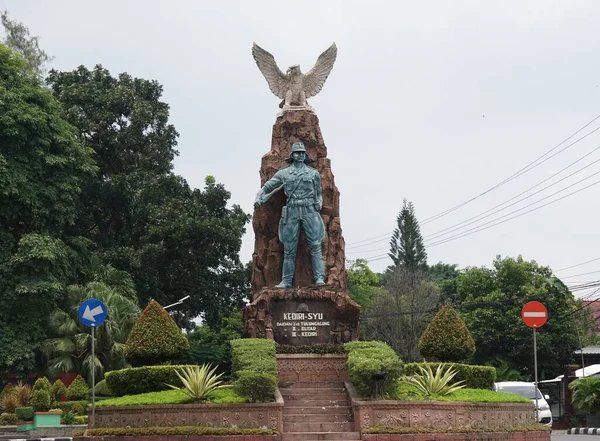 Peta Monument Symbol Struggle Indonesian Japan Led Soedanco Soepriyadi — Foto de Stock