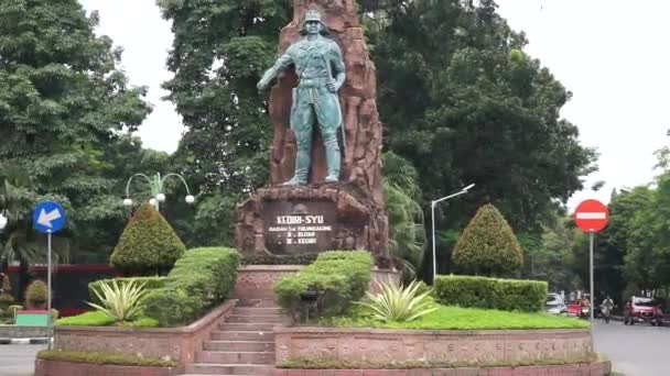 Peta Monument Symbol Struggle Indonesian Japan Led Soedanco Soepriyadi — Video