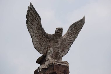 Doğal bir geçmişi olan Garuda Pancasila (Endonezya beş ilkesi)