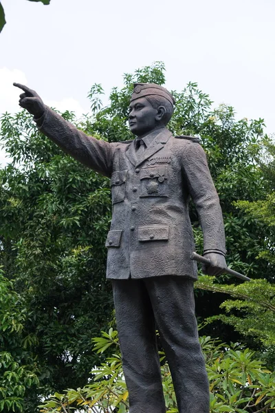 Monumento Moestopo Ngadiluwih Kediri Uno Los Héroes Indonesios Kediri Java — Foto de Stock