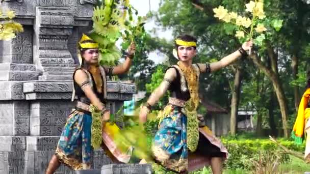 Indonesisch Optreden Mustikaning Putri Utomo Dans Werelddansdag Vieren — Stockvideo