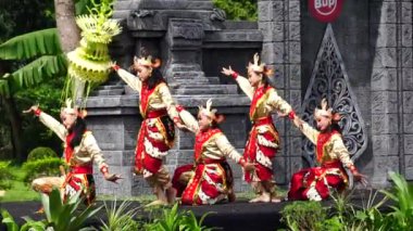 Indonesian perform kijang dance to commemorate world dance day. kijang dance means deer dance