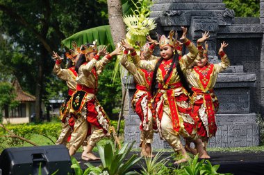 Indonesian perform kijang dance to commemorate world dance day. kijang dance means deer dance