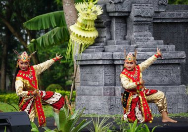 Indonesian perform kijang dance to commemorate world dance day. kijang dance means deer dance