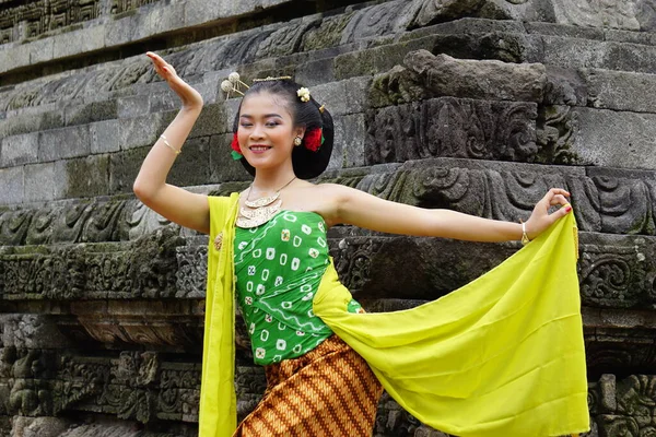 Indonesian Traditional Dancers Traditional Clothes Which Called Kemben — Stok fotoğraf