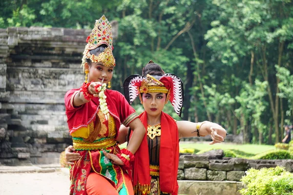 Indonesian Dancer Traditional Costume Ready Perform Celebrate World Dance Day — Foto de Stock