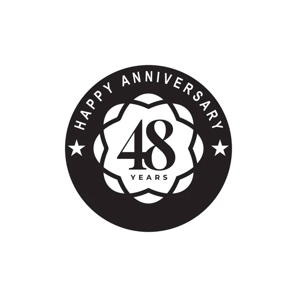 Plantilla Vectorial Diseño Logotipo Aniversario Años — Vector de stock