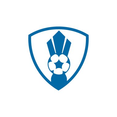 Futbol şampiyonası yarışma vektör logosu tasarımı