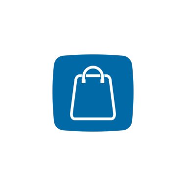 Çevrimiçi alışveriş uygulaması uygulama vektör logosu tasarımı