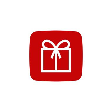 Kutu hediyesi çevrimiçi uygulama teknik vektör logosu tasarımı