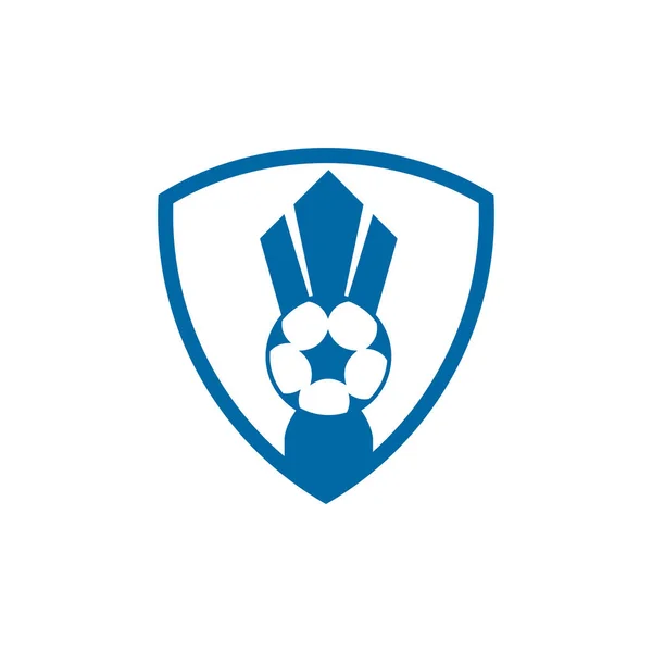 Σχεδιασμός Λογότυπου Τουρνουά Πρωταθλήματος Ποδοσφαίρου — Διανυσματικό Αρχείο