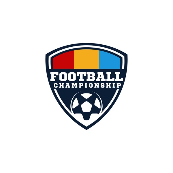 Campeonato Fútbol Torneo Competencia Vector Logo Diseño — Vector de stock