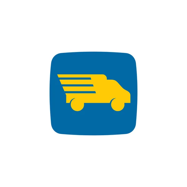 Online Auto Levering App Vector Logo Ontwerp — Stockvector