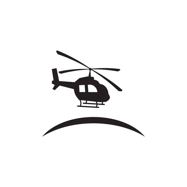 Helicóptero Escuela Vuelo Academia Vector Logo Diseño — Vector de stock