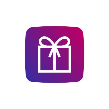 Kutu hediyesi çevrimiçi uygulama teknik vektör logosu tasarımı