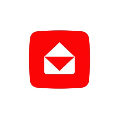 İleti gönderen uygulama simgesi vektör logo tasarımı