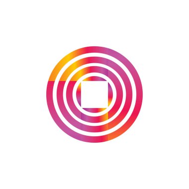 Müzik uygulaması logosu tasarımı vektör notası, müzik dalgası, disk simgesi