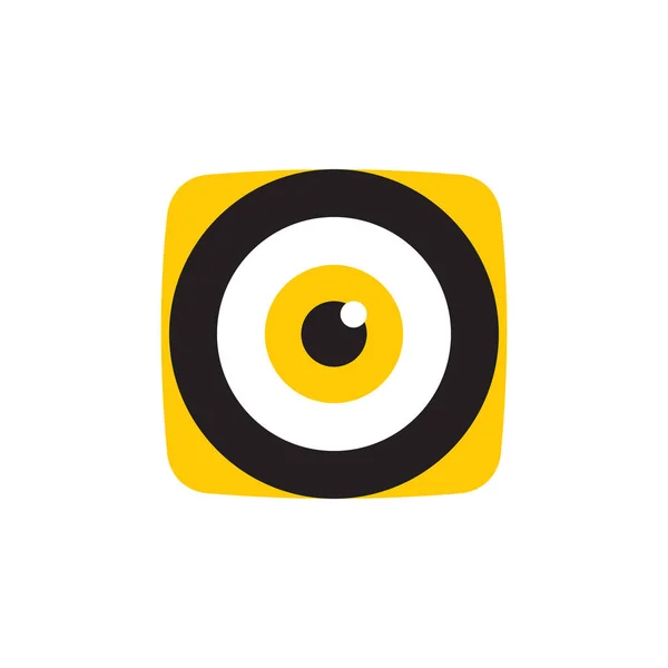 Eye Clinic App Technologie Vecteur Logo Design — Image vectorielle