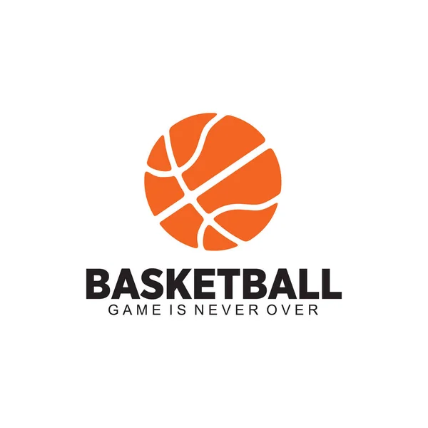Basketball Spiel Sport Club Vektor Logo Design — Stockvektor