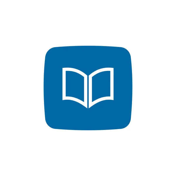 Online Uitgever Bibliotheek App Vector Logo Ontwerp — Stockvector