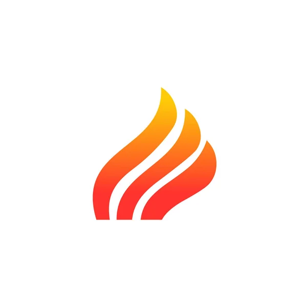 火災アイコンシンボルベクトルロゴデザイン — ストックベクタ