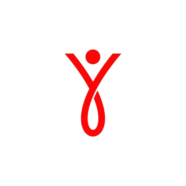Icono Humano Persona Para Diseño Del Logotipo Del Vector Comunitario — Archivo Imágenes Vectoriales