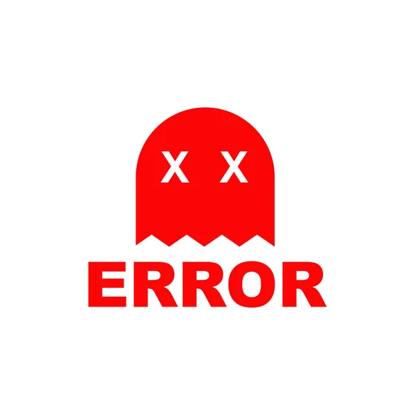 Message Erreur Icône Symbole Vectoriel Logo Design — Image vectorielle