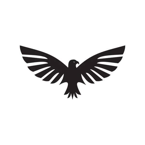 Projeto Preto Logotipo Vetor Ícone Águia —  Vetores de Stock