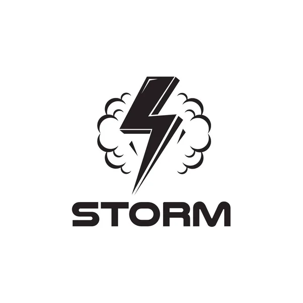 Sturm Buchstabe Initial Vektor Logo Design Stockillustration