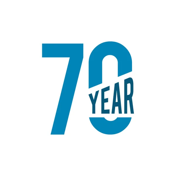 Anos Celebração Aniversário Vetor Logotipo Design — Vetor de Stock