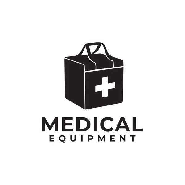 Medical Kit Bag Vector Logo Design — Stock Vector