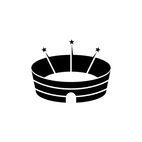 Diseño Del Logotipo Del Vector Del Estadio Deportivo Rendimiento — Vector de stock
