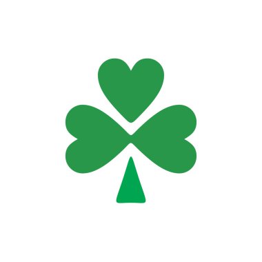 Yonca yaprağı logo tasarım vektör şablonu