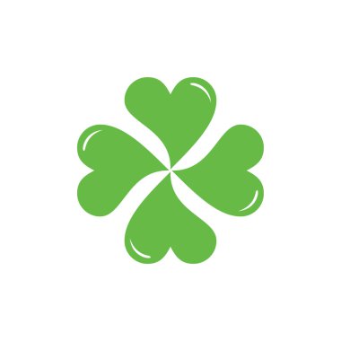 Yonca yaprağı logo tasarım vektör şablonu