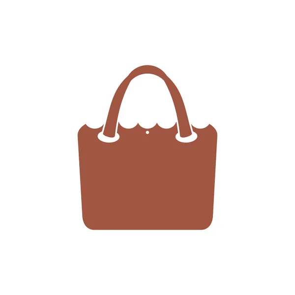 Mujer Bolso Mano Vector Logotipo Diseño Plantilla — Archivo Imágenes Vectoriales