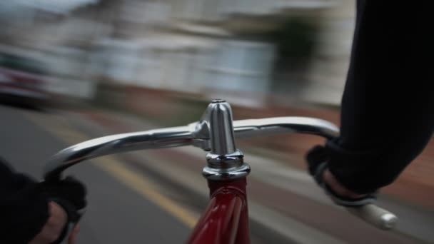 Ciclismo em Londres — Vídeo de Stock