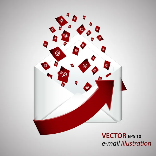 Icona vettoriale e-mail — Vettoriale Stock