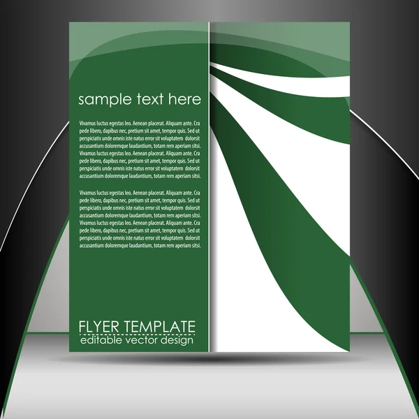 Professional business flyer template or corporate banner — Stock Vector