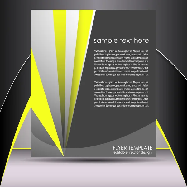 Professionelle Business-Flyer-Vorlage oder Corporate Banner — Stockvektor