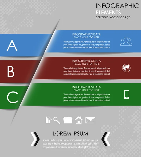 Banner de opción infografía - plantilla — Archivo Imágenes Vectoriales