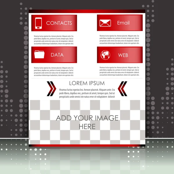 Modello di business flyer professionale o banner aziendale — Vettoriale Stock