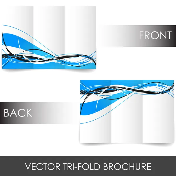 Tri-fold vállalati készlet prospektus — Stock Vector