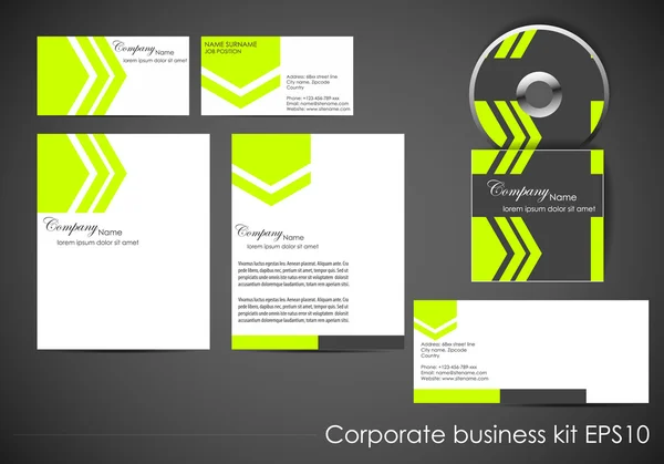 Professionele bedrijfsidentiteit kit of business kit — Stockvector