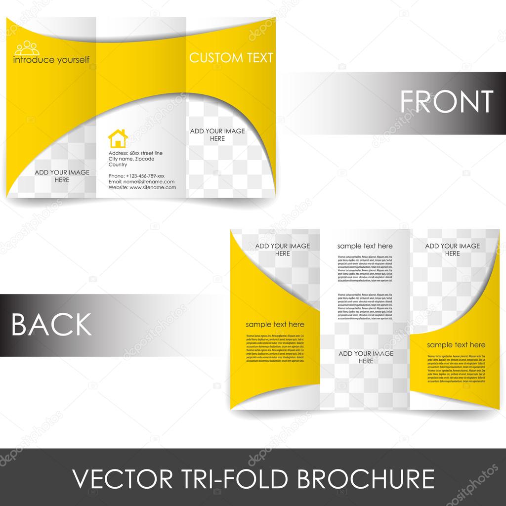 Tri-fold corporate business store brochure