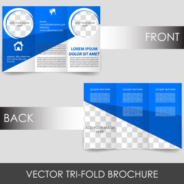 üç katlı kurumsal broşür